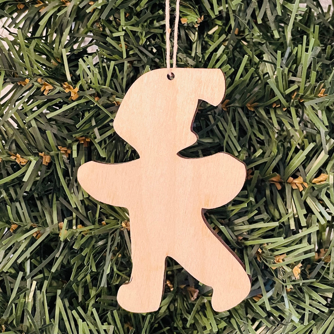 Baltic birch ornament - Gnome boy