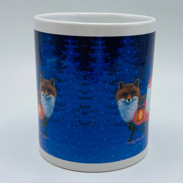 Eva Melhuish Tomte and fox coffee mug