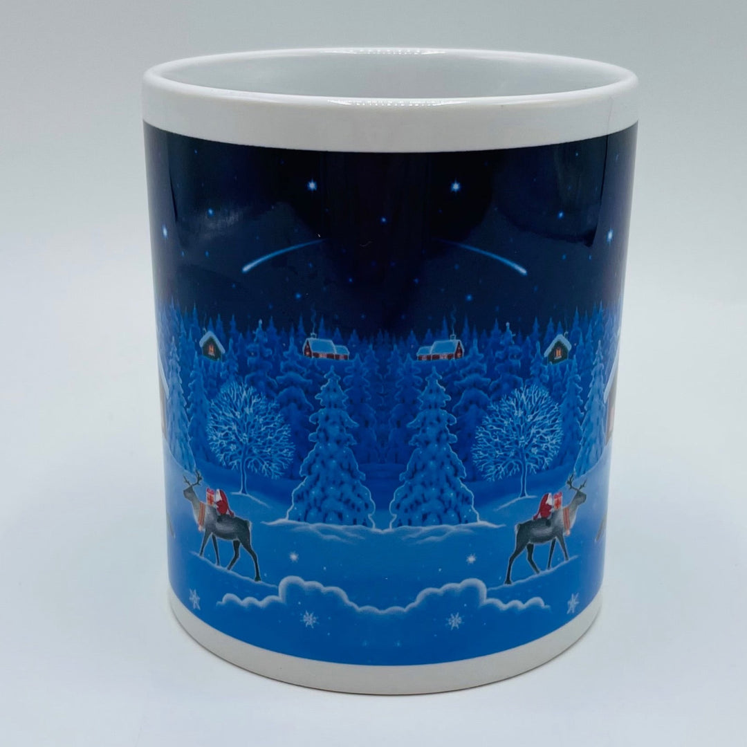 Eva Melhuish Tomte at cabin coffee mug