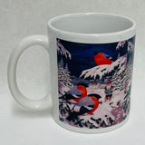 Jan Bergerlind Tomte with winter birds coffee mug