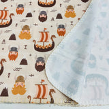 Fleece Baby Blanket - Vikings & Viking Ships