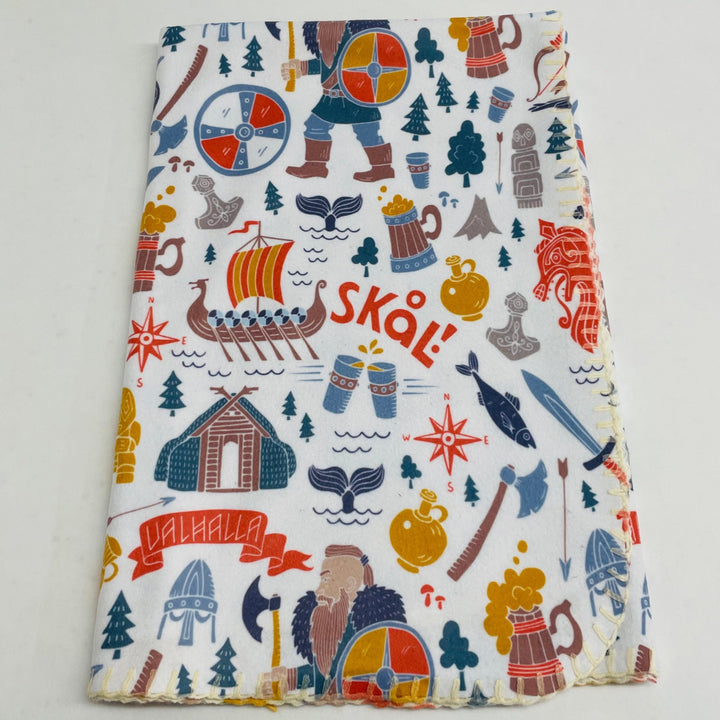 Fleece Baby Blanket - Vikings & Viking Ships