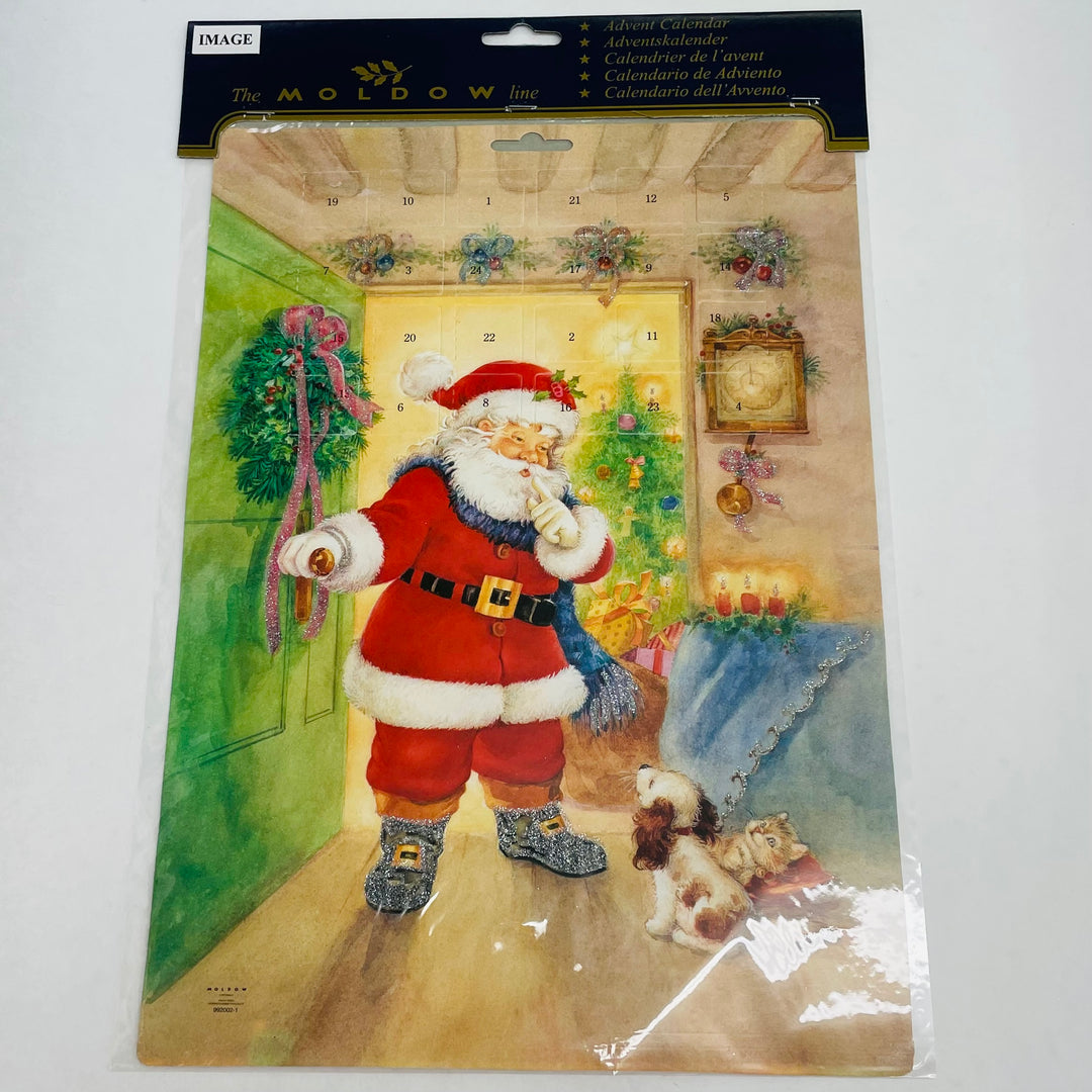 Danish Advent Calendar Santa with puppy