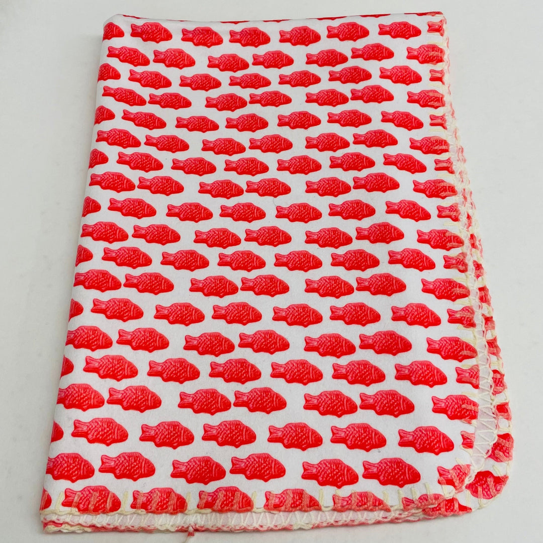 Fleece Baby Blanket - Swedish Fish