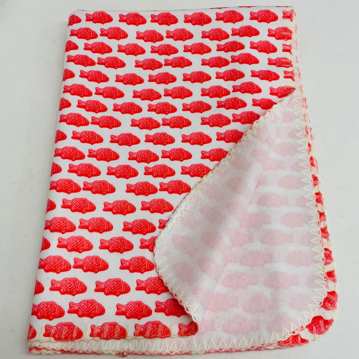 Fleece Baby Blanket - Swedish Fish