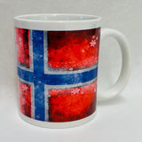 Norwegian Flag & Flowers coffee mug