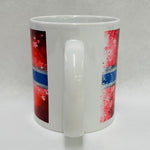 Norwegian Flag & Flowers coffee mug