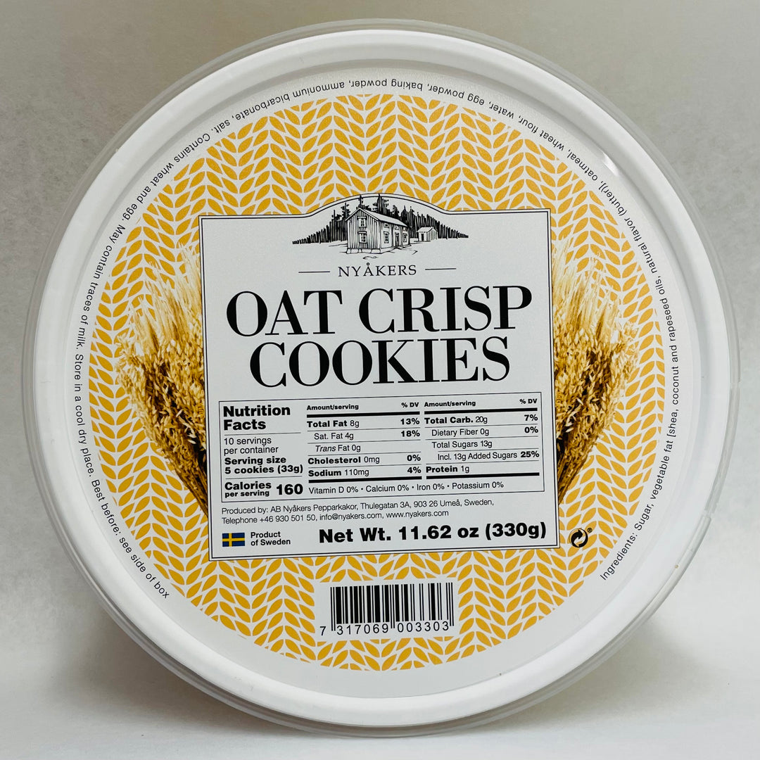 Nyåkers Oat Crisp Cookies