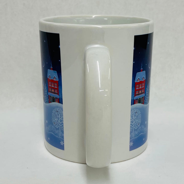 Eva Melhuish Christmas town coffee mug