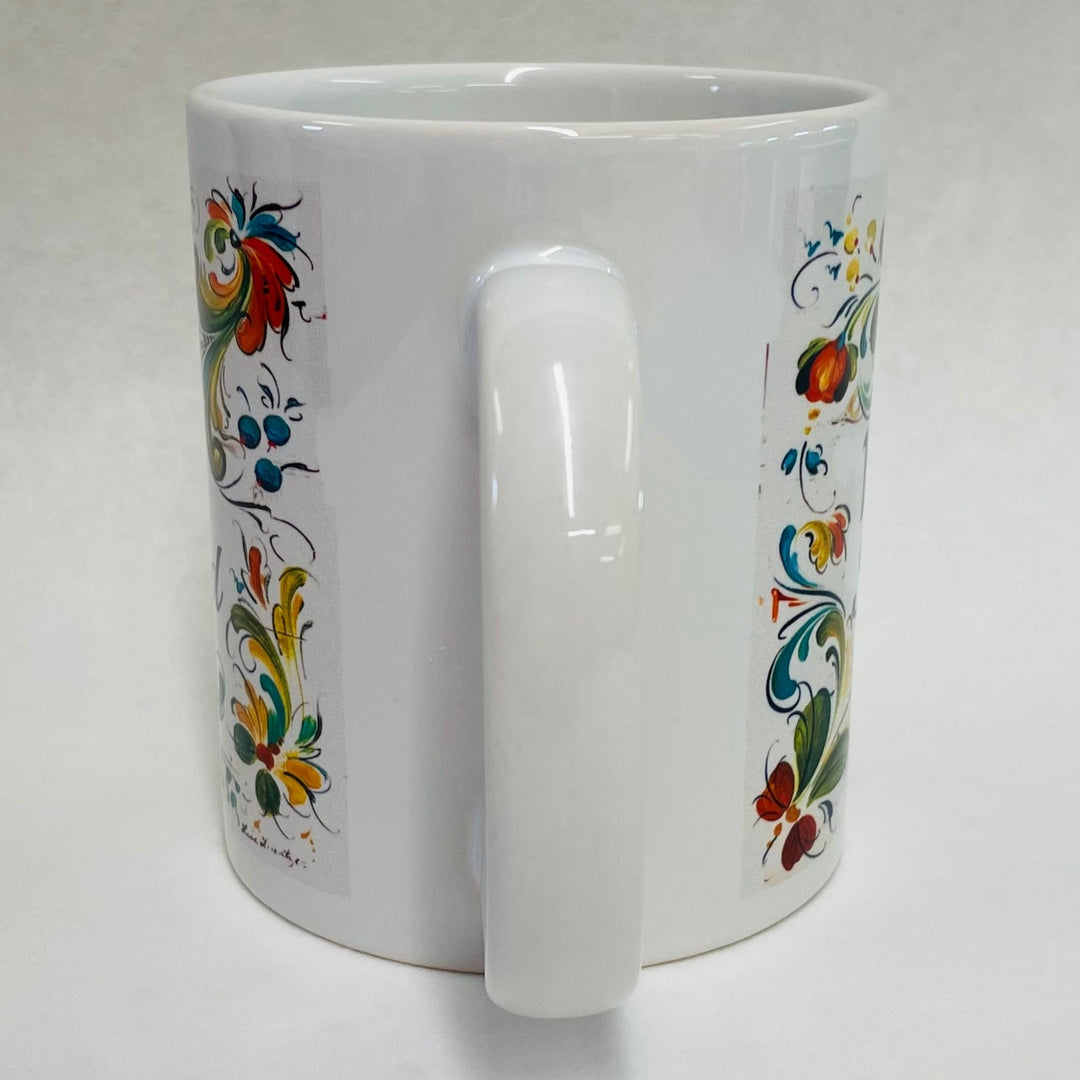 Lise Lorentzen Rosemaling coffee mug