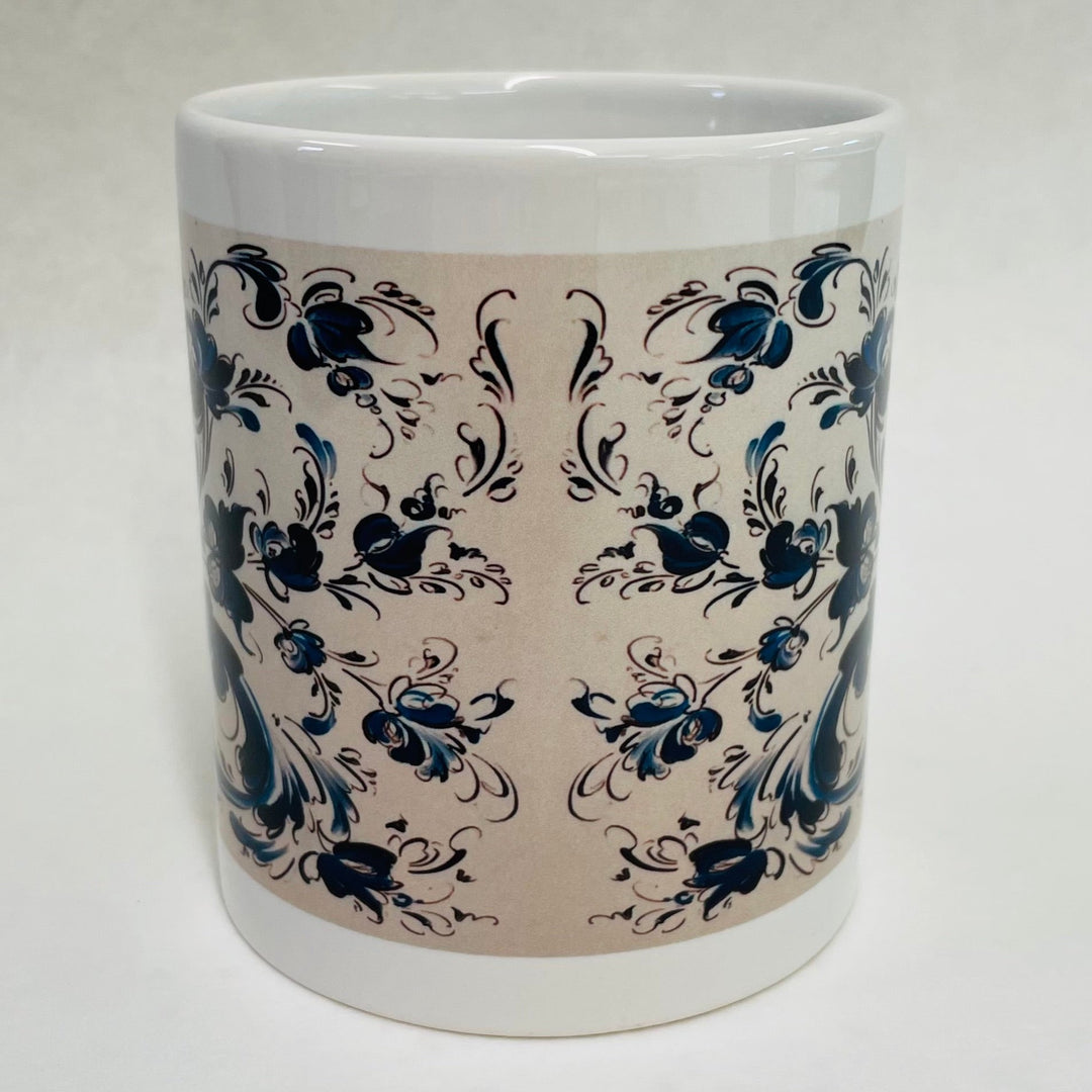 Lise Lortentzen rosemaling coffee mug