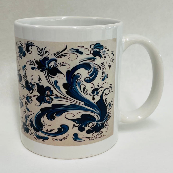 Lise Lortentzen rosemaling coffee mug