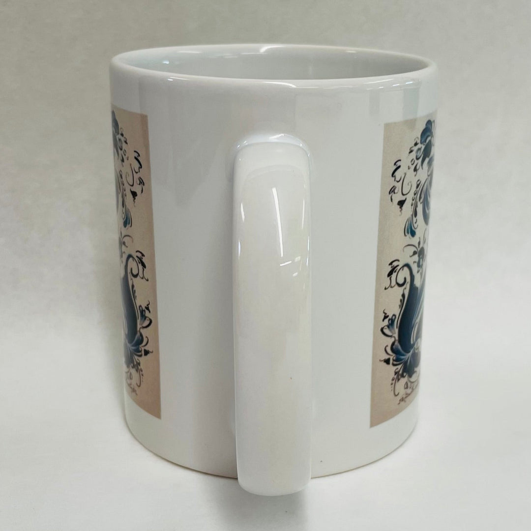 Lise Lortentzen rosemaling coffee mug