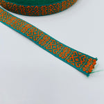 Fabric Ribbon Trim by the yard - Nordic hearts