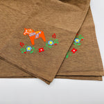 Dala Horse & Flowers Tablecloth
