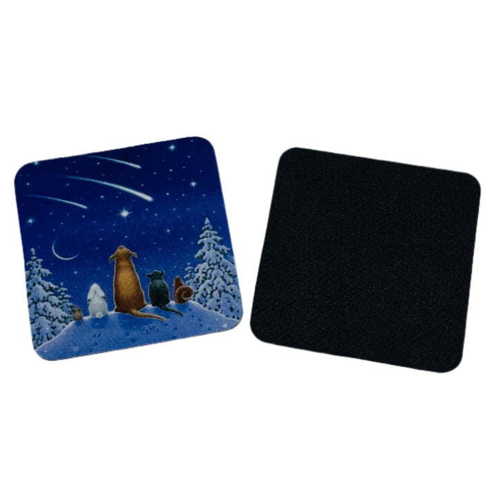 Eva Melhuish Animals watching Shooting Stars Coasters Box of 6