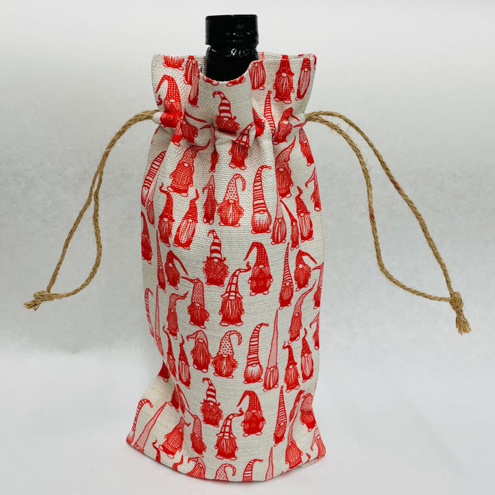 Bottle Gift Bag - Gnomes