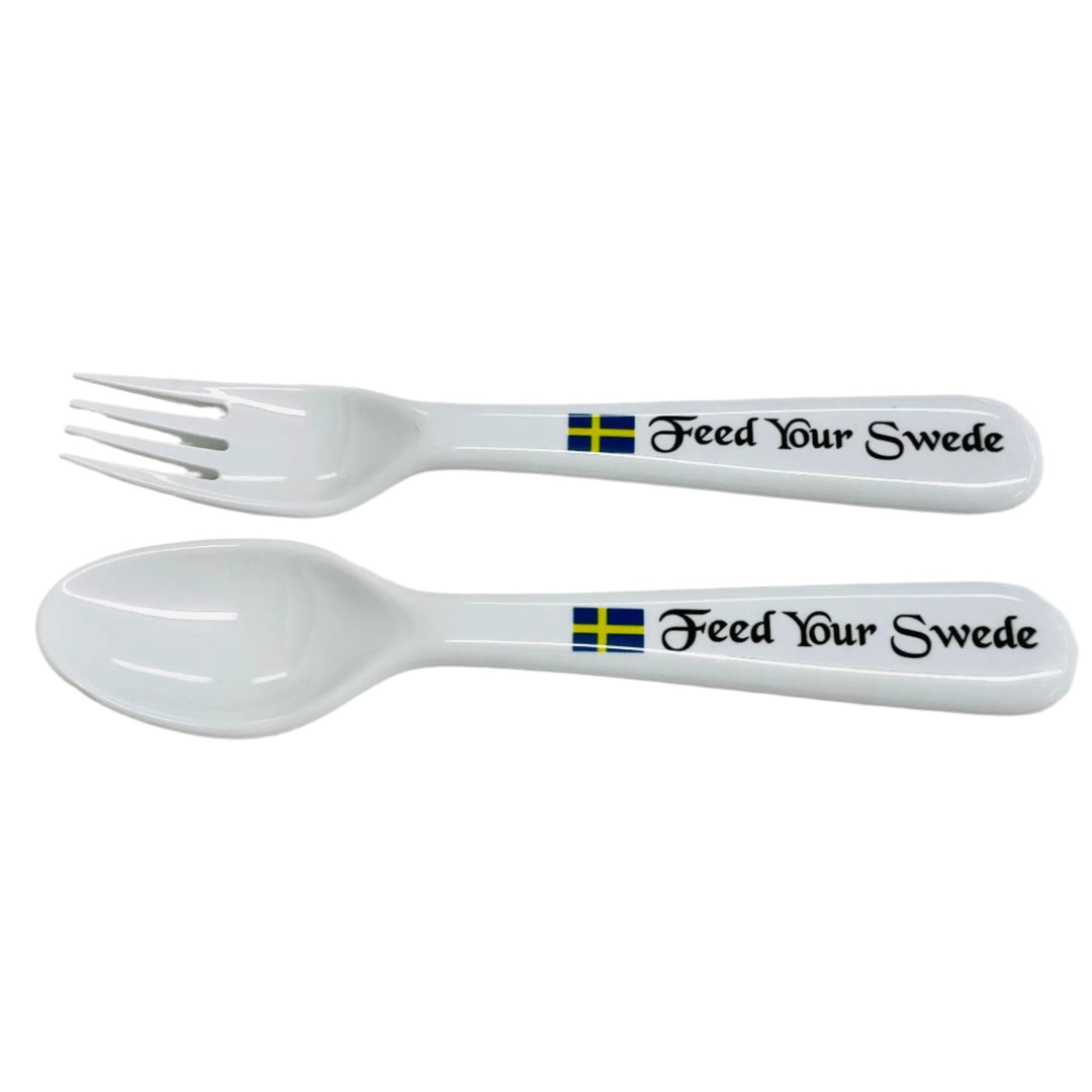 Children's Fork and Spoon Set - Feed your Swede