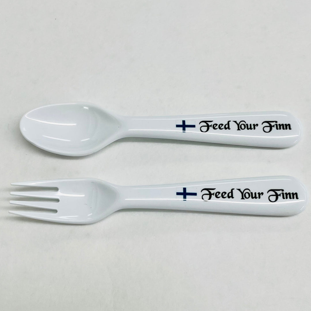 Children's Fork and Spoon Set - Feed your Finn