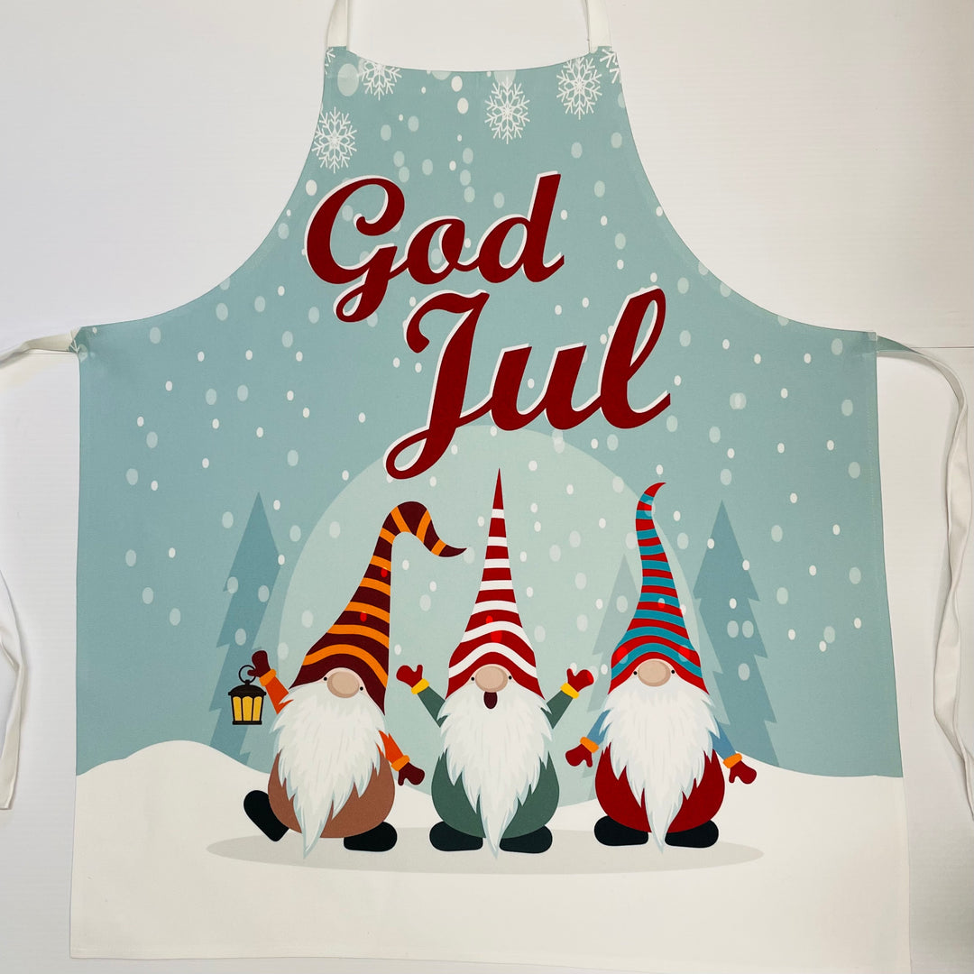 Apron - God Jul Gnomes