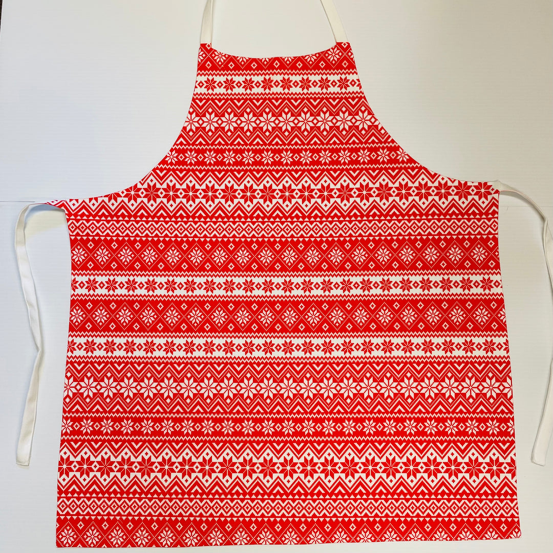 Apron - Nordic Christmas Snowflakes