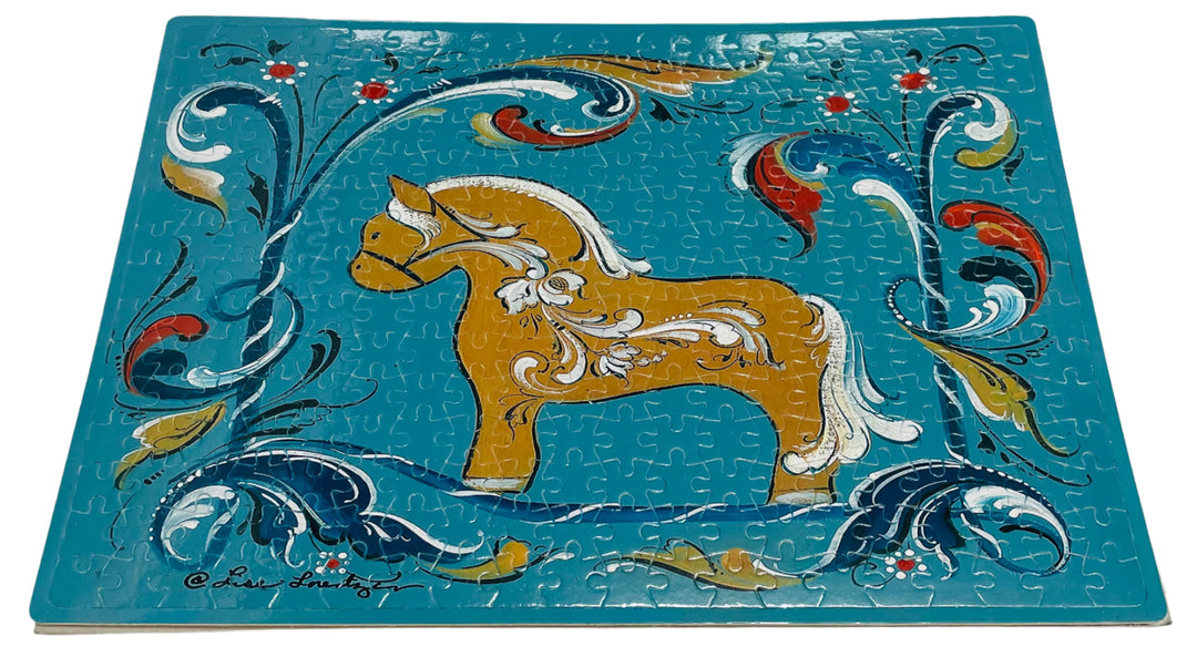 Puzzle - Lise Lorentzen Rosemaling Fjord Horse