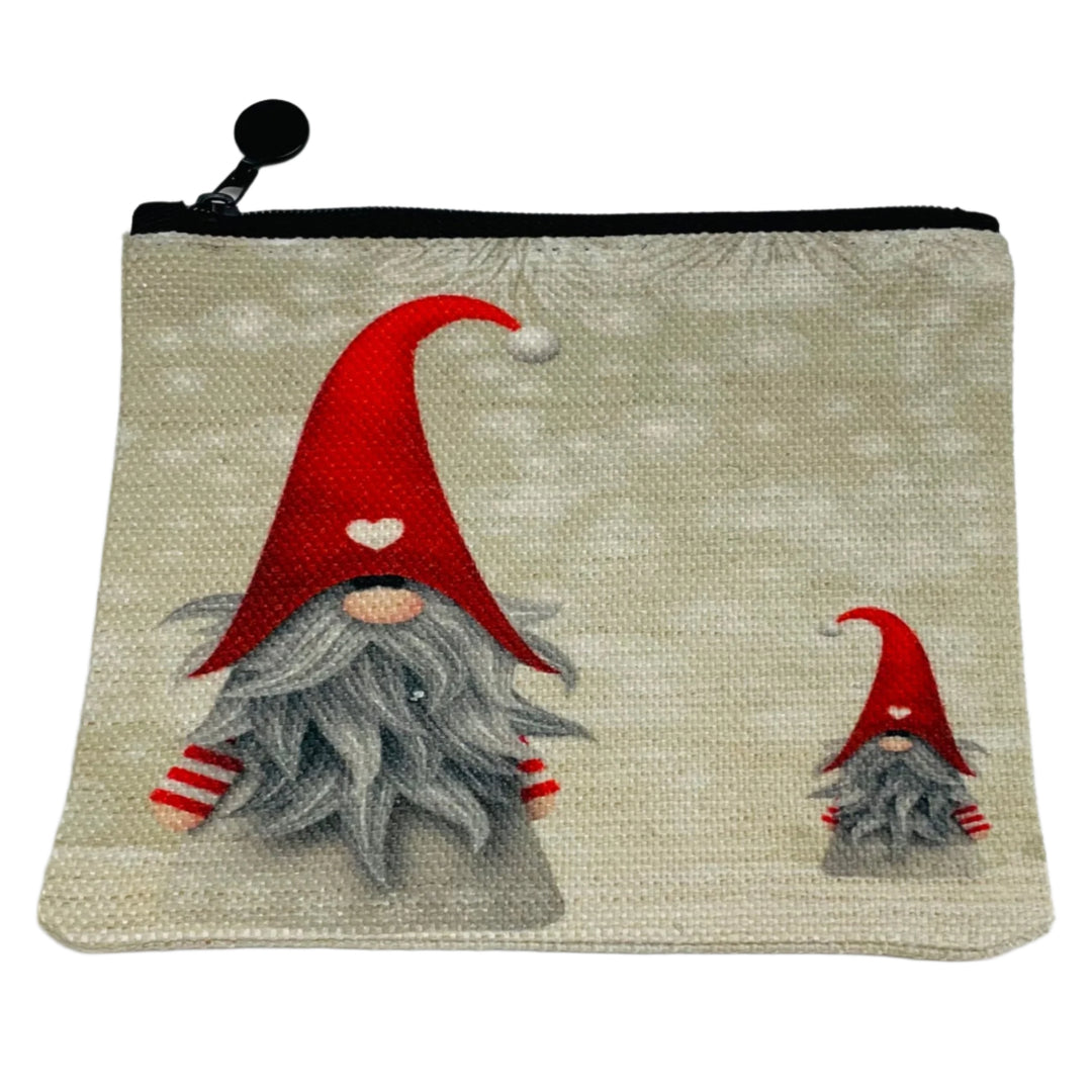 Zippered Pouch Coin Purse - Gnomes