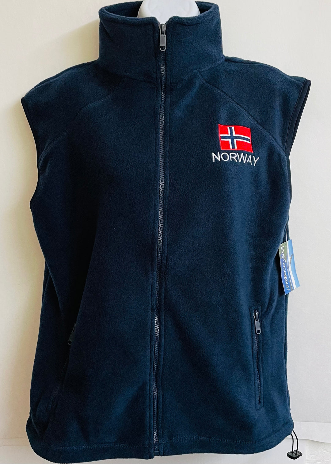 Fleece Vest - Norway Flag