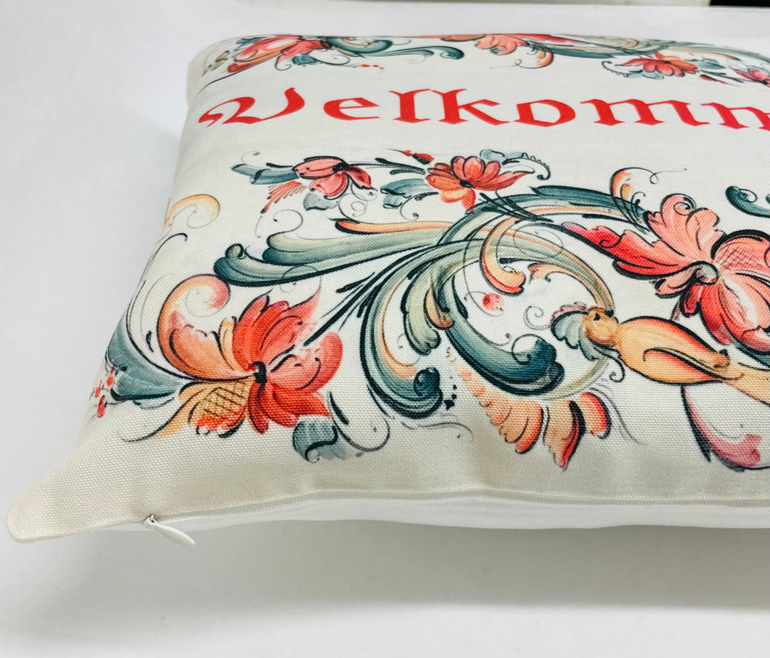 Pillow - Lise Lorentzen Velkommen Rosemaling