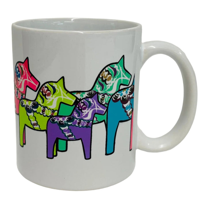 Dala Horse pastel herd coffee mug