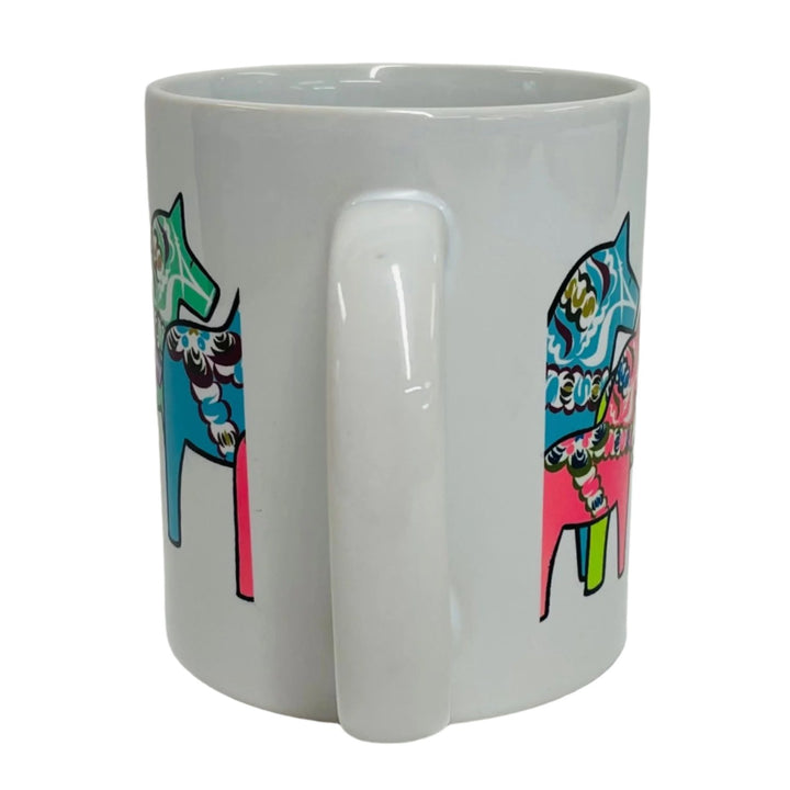 Dala Horse pastel herd coffee mug