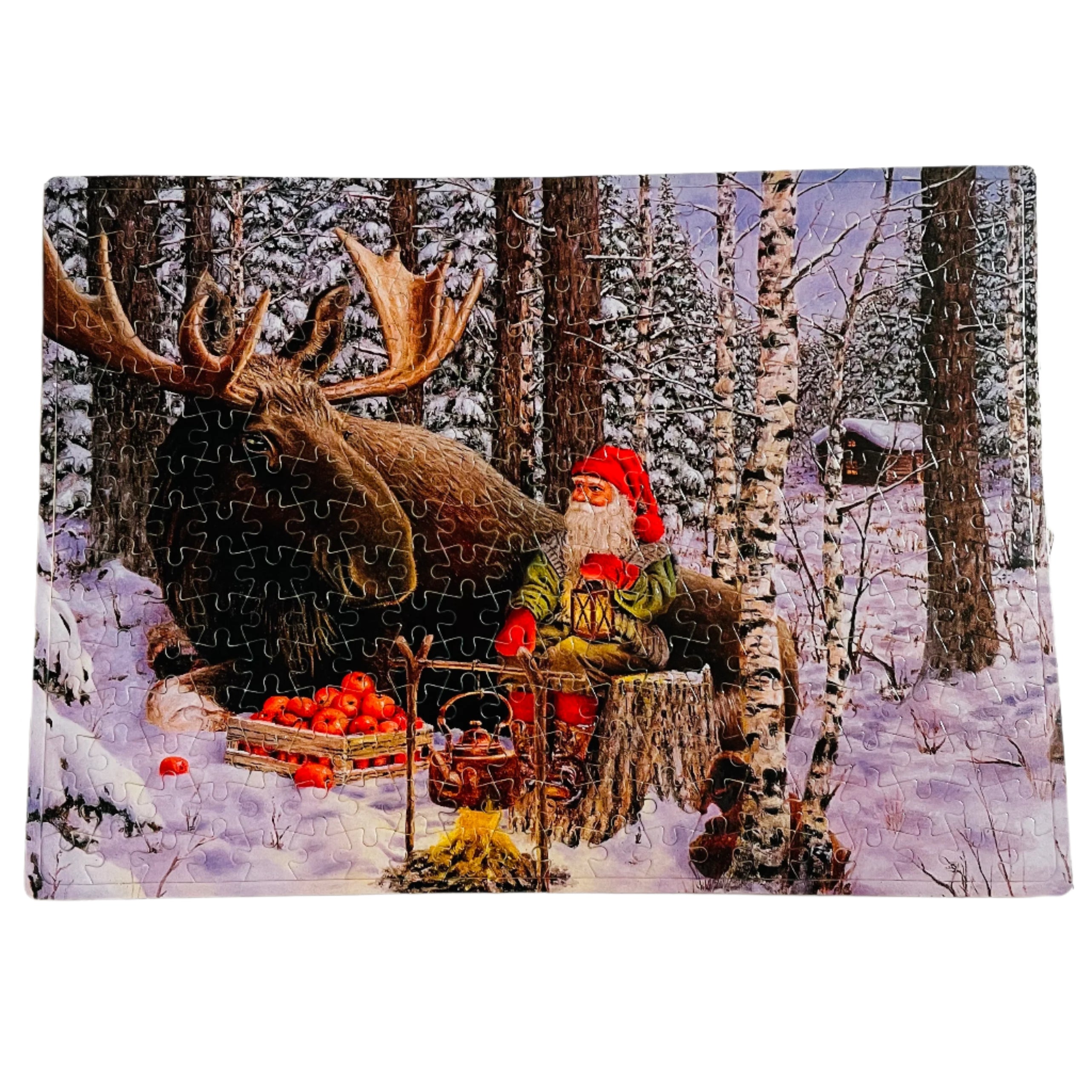 Puzzle - Jan Bergerlind Tomte & Moose – Gift Chalet