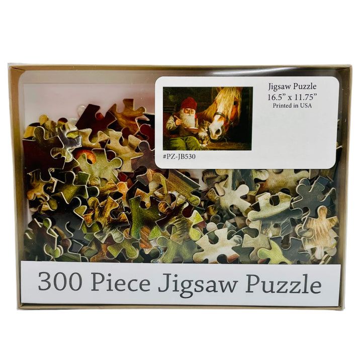 Puzzle - Jan Bergerlind Tomte, Horse & Kitten