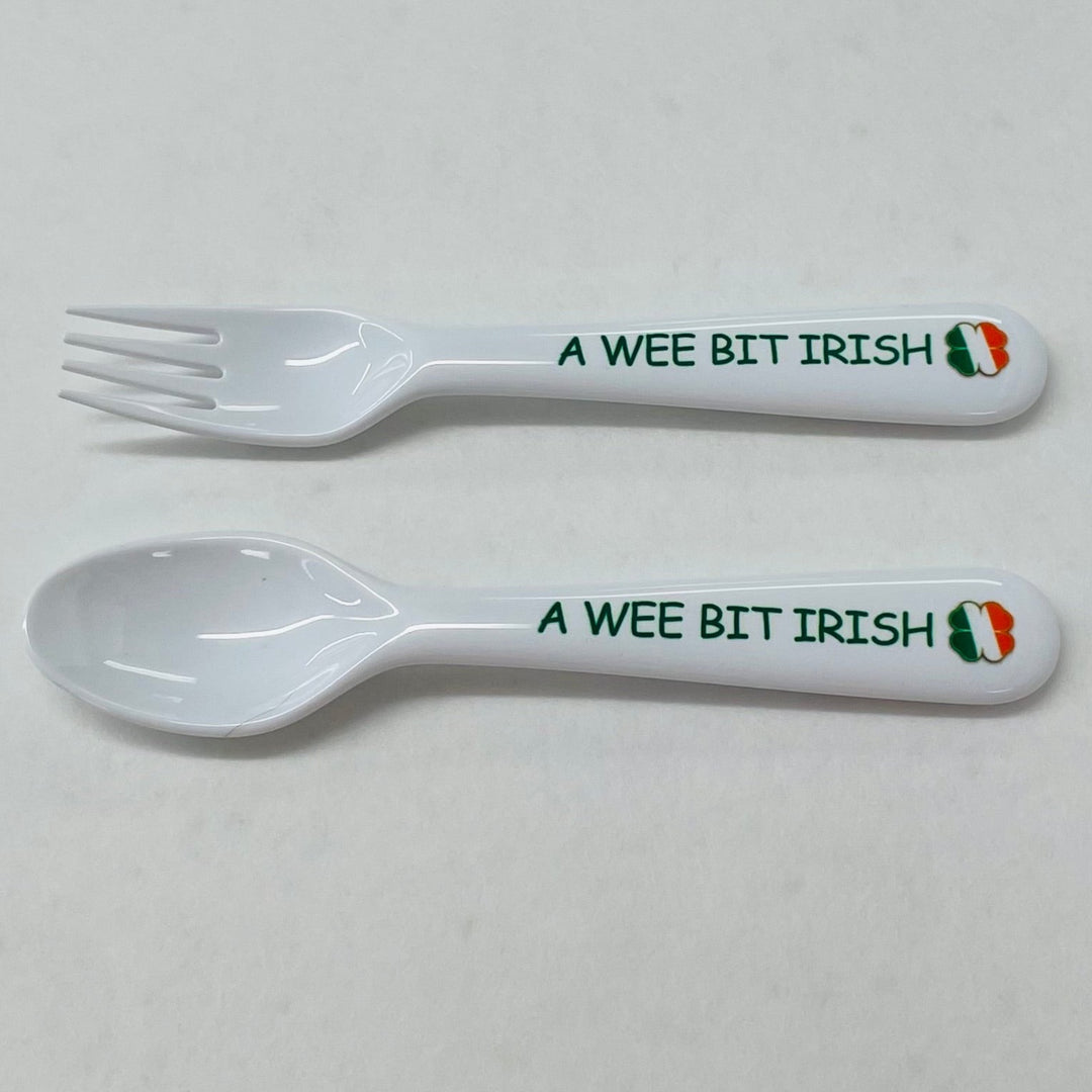 Children's Fork and Spoon Set -  A wee bit Irish