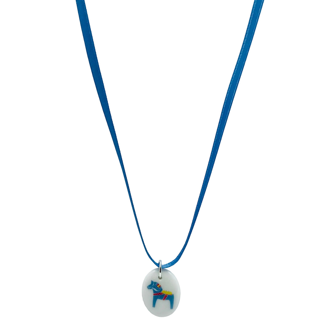 Dala Horse Pendant Necklace