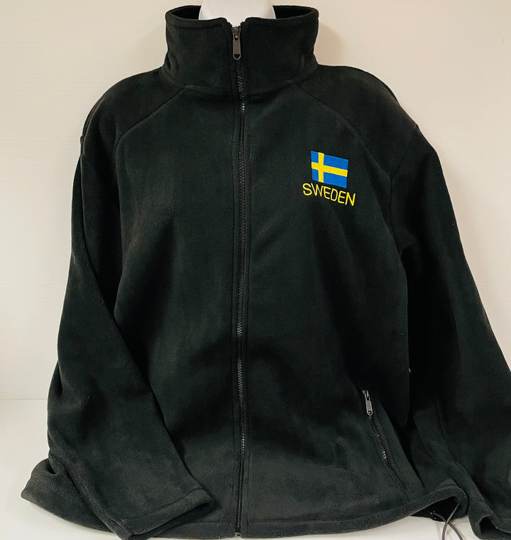 Fleece Jacket - Sweden flag