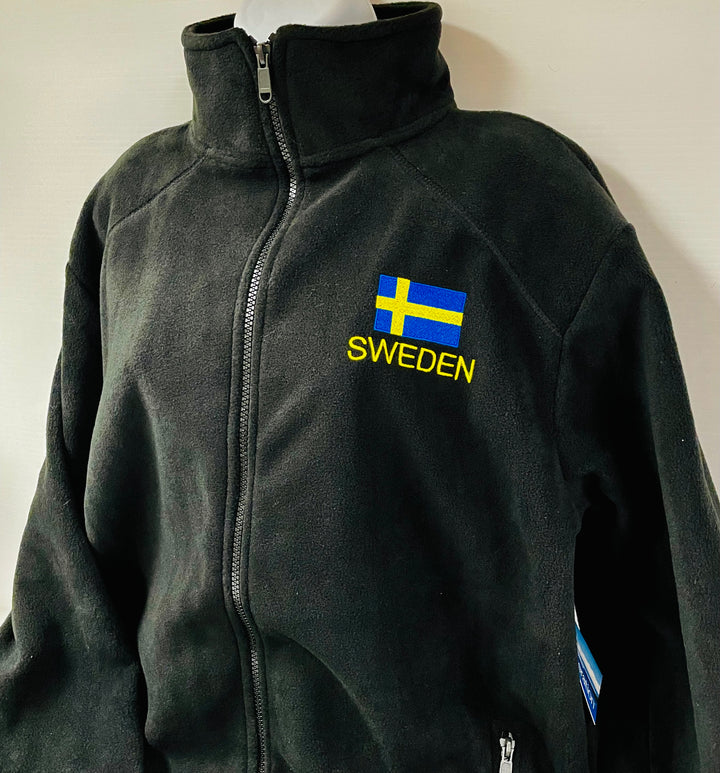 Fleece Jacket - Sweden flag