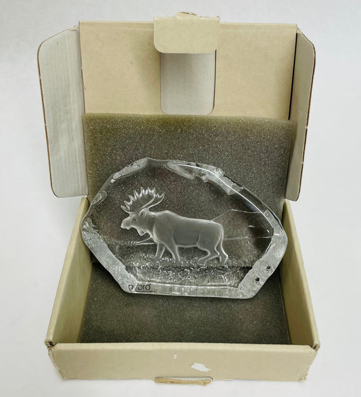 Nybro Glass Block - Moose