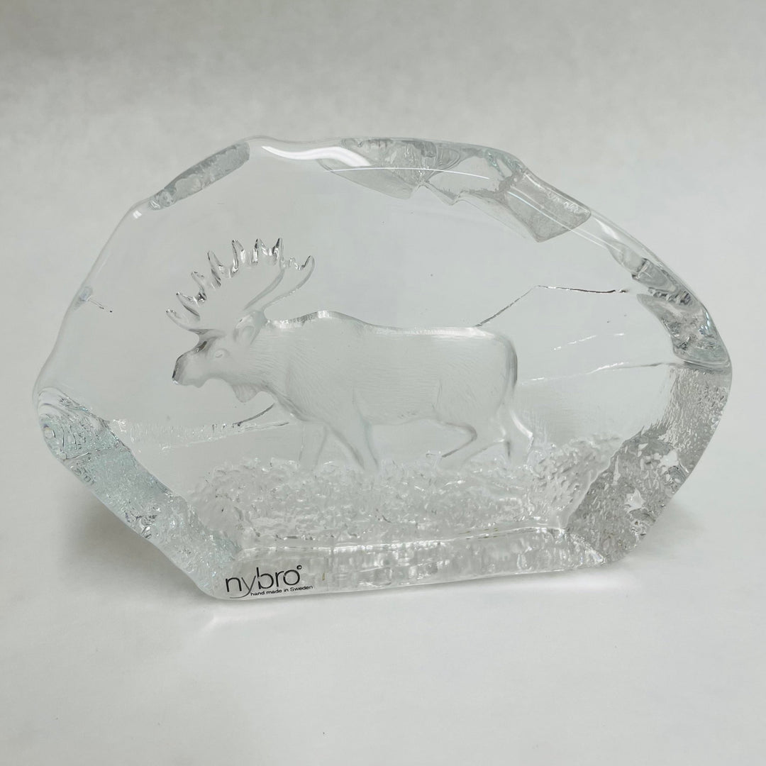 Nybro Glass Block - Moose