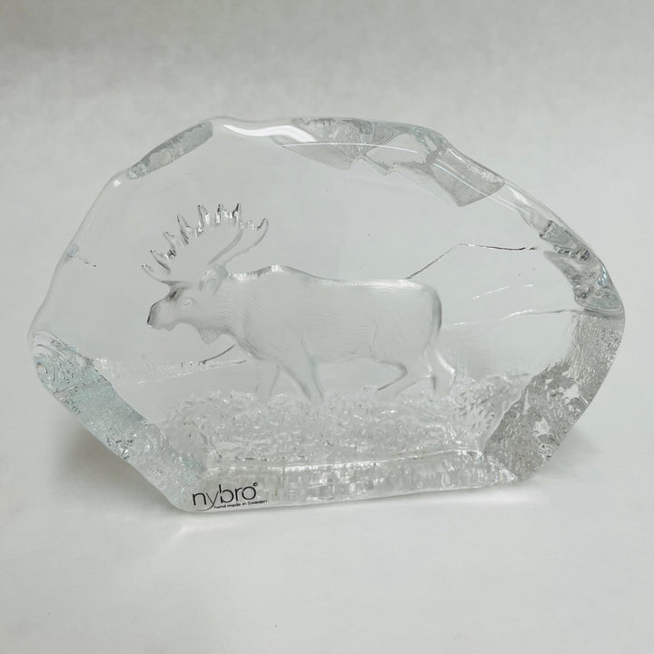 Nybro Glass Block - Moose