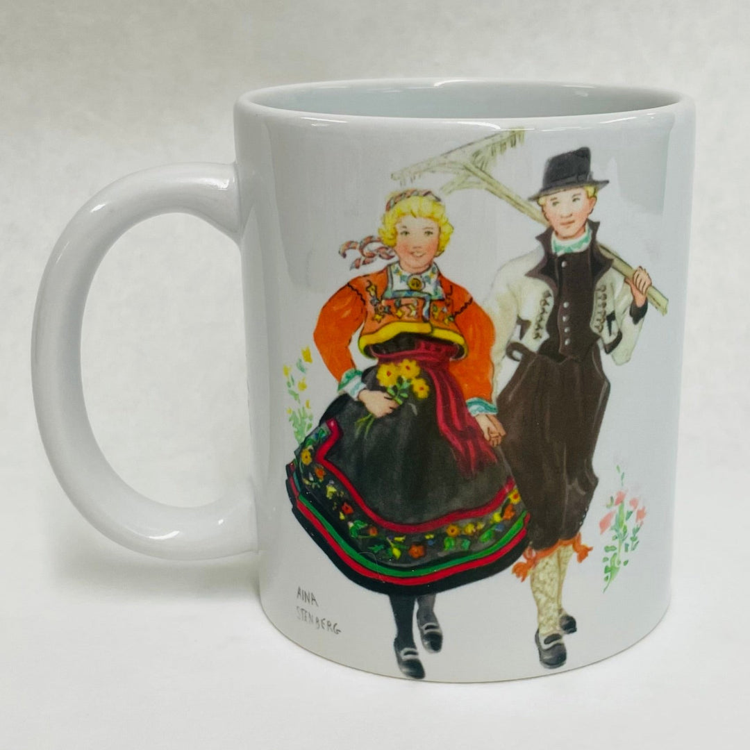 Norwegian Telemark Couple Coffee Mug