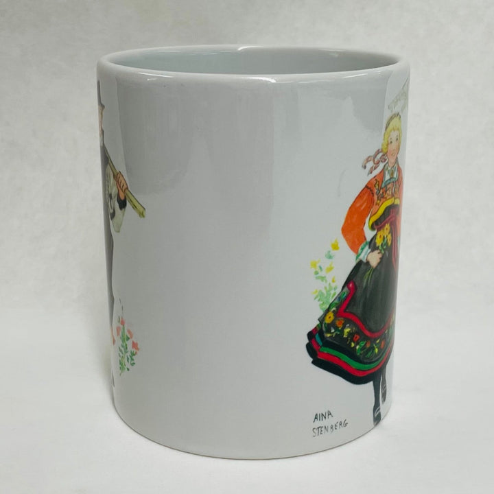 Norwegian Telemark Couple Coffee Mug