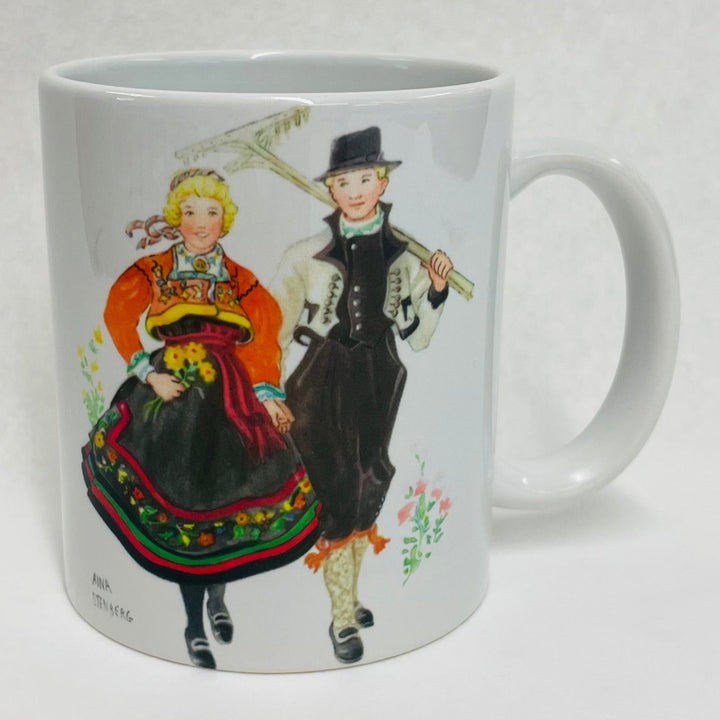 Norwegian Telemark Couple Coffee Mug