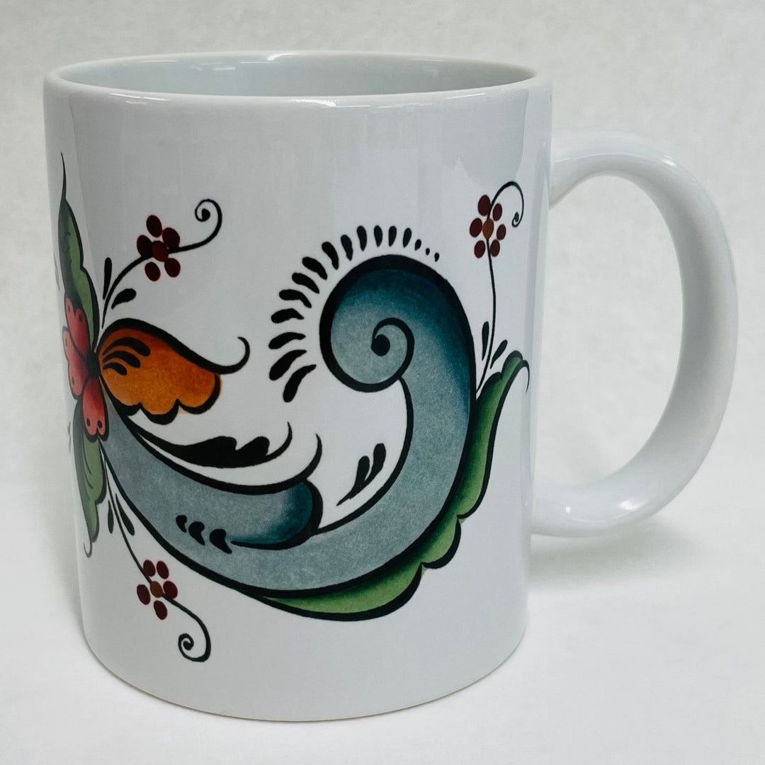 Rosemaling Coffee Mug