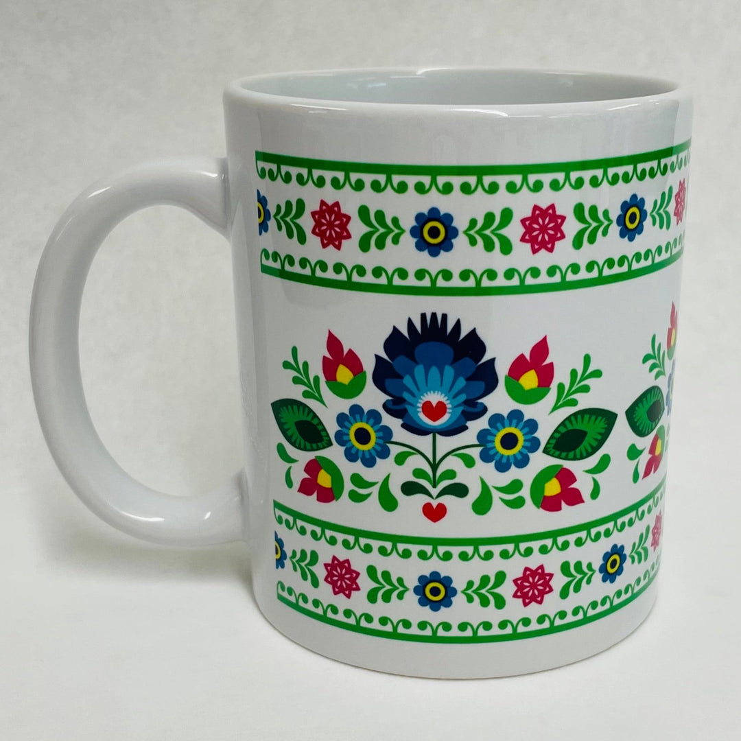 Folk Art Flowers Coffee Mug