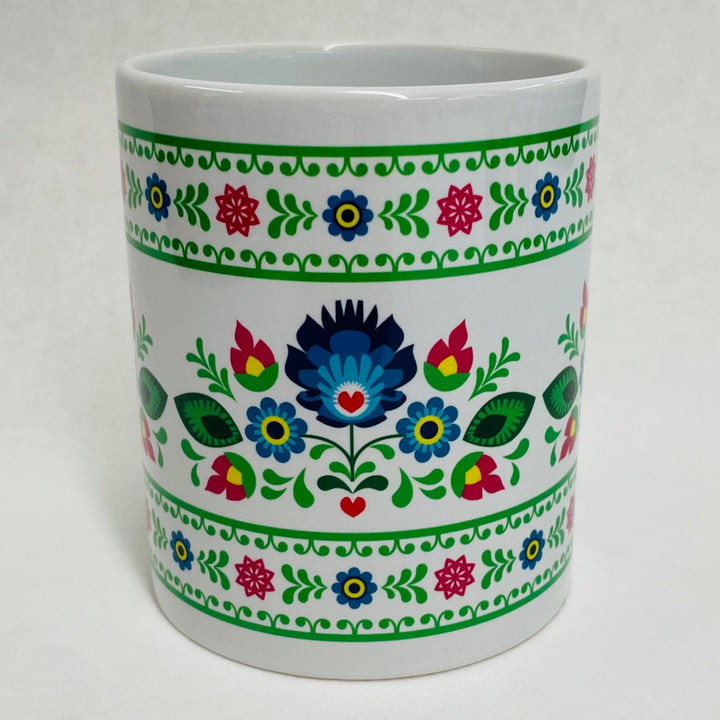 Folk Art Flowers Coffee Mug