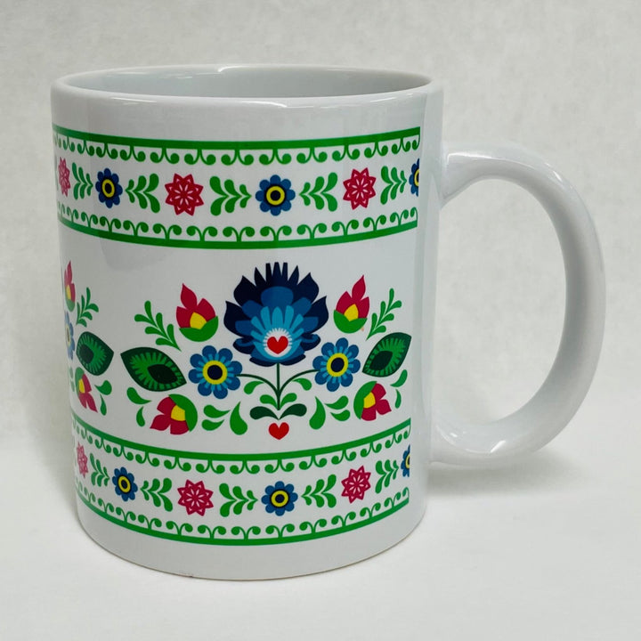 Folk Art Flowers Coffee Mug