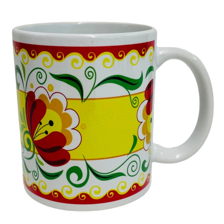 Folk Art Flowers coffee mug