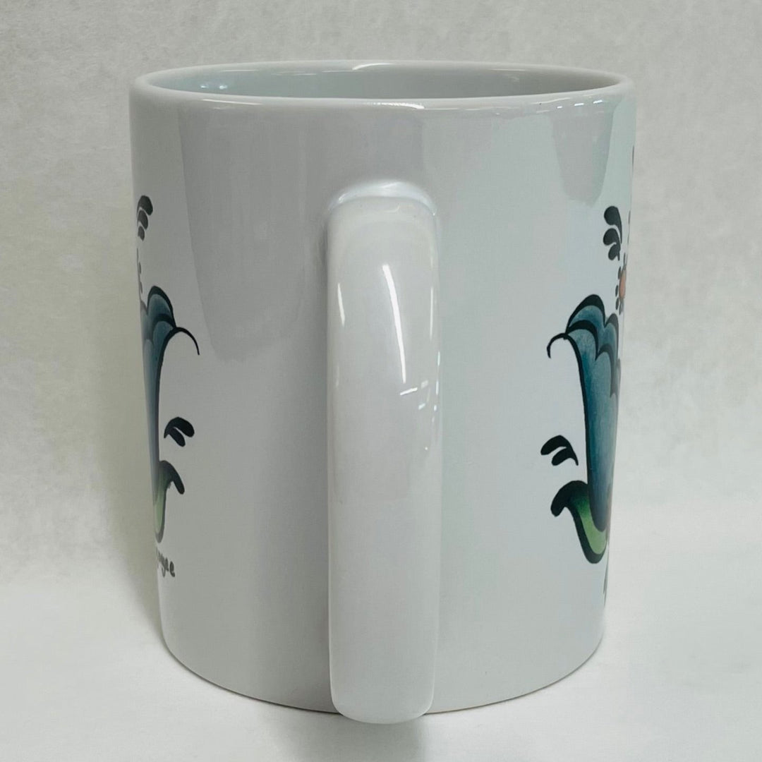 Rosemaling Flower Coffee Mug