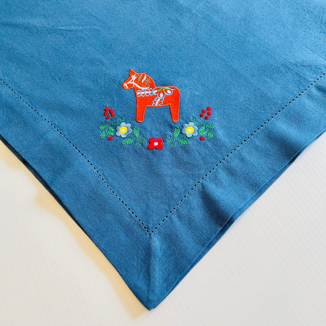 Dala Horse & Flowers Tablecloth